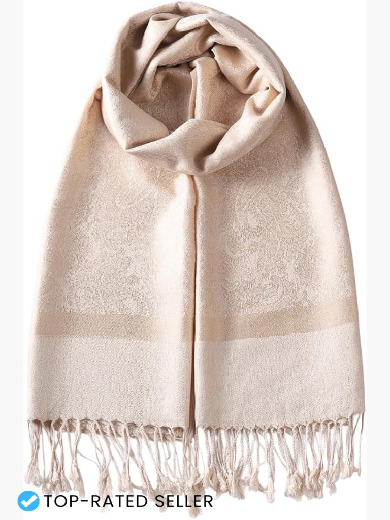 Soft Silky Pashmina Feel Shawl Wrap Reversible Scarf Super Luxurious